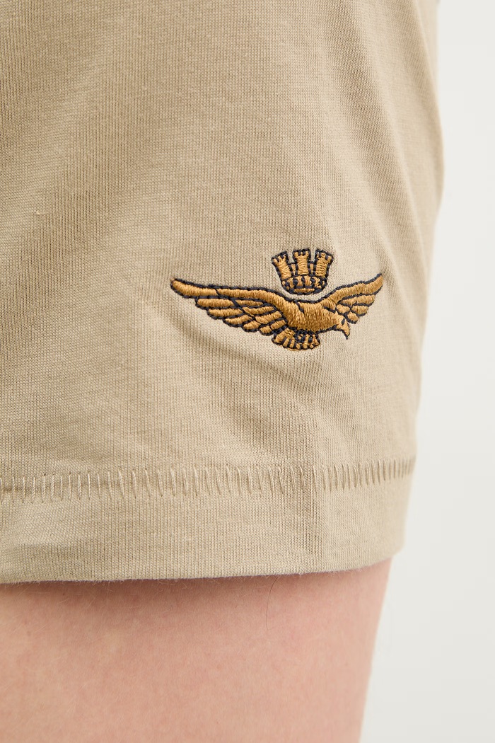 Aeronautica Militare t-shirt bawełniany TS2538UJ00727 zielony