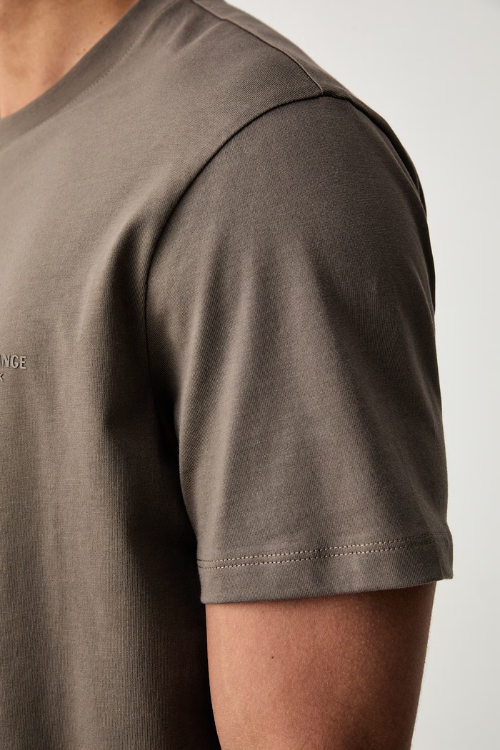 Armani Exchange T-shirt męski bawełniany XM001281.AF10361 brązowy