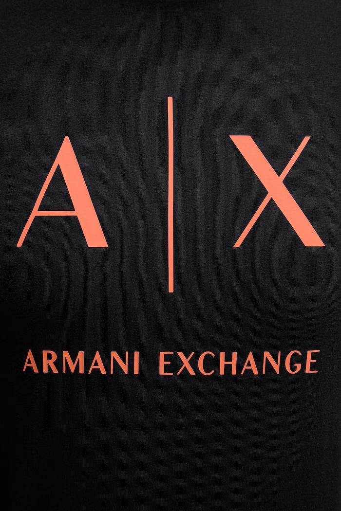 Armani Exchange majica za muškarce od pamuka XM002683.AF10356 crna