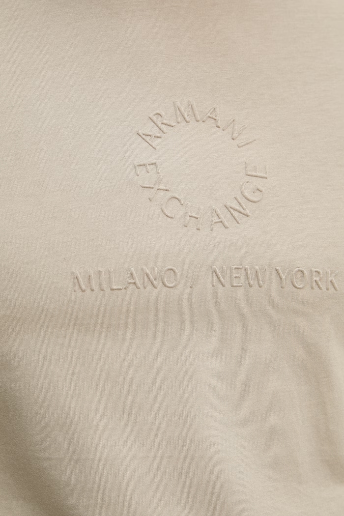 Pánske bavlnené tričko Armani Exchange XM002450.AF10356 béžová