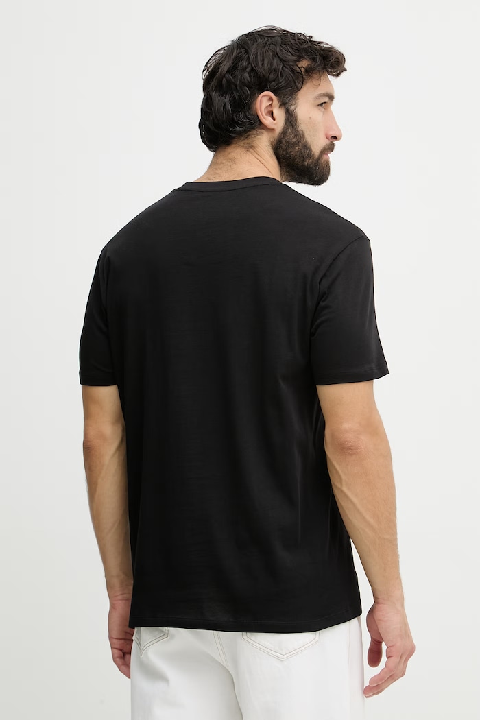 Oblačila Armani Exchange kratka majica moška bombažna XM002450.AF10356 črna