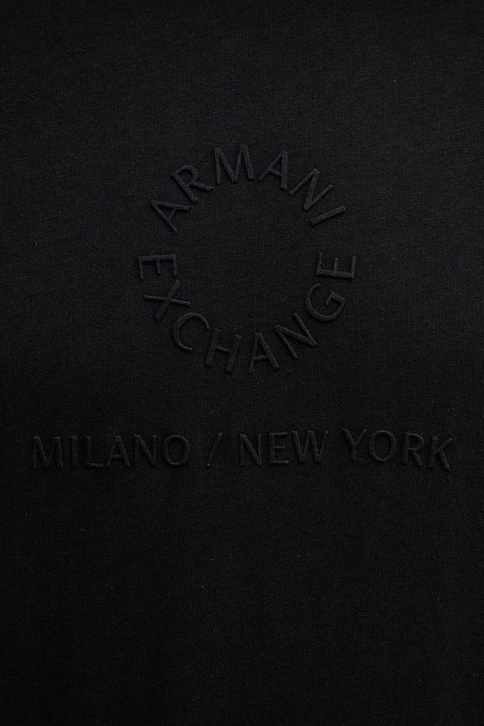Armani Exchange kratka majica moška bombažna XM002450.AF10356 črna