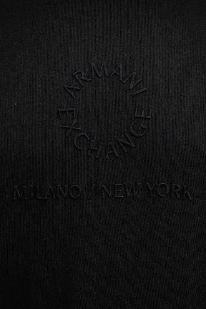 Armani Exchange kratka majica moška bombažna XM002450.AF10356 črna