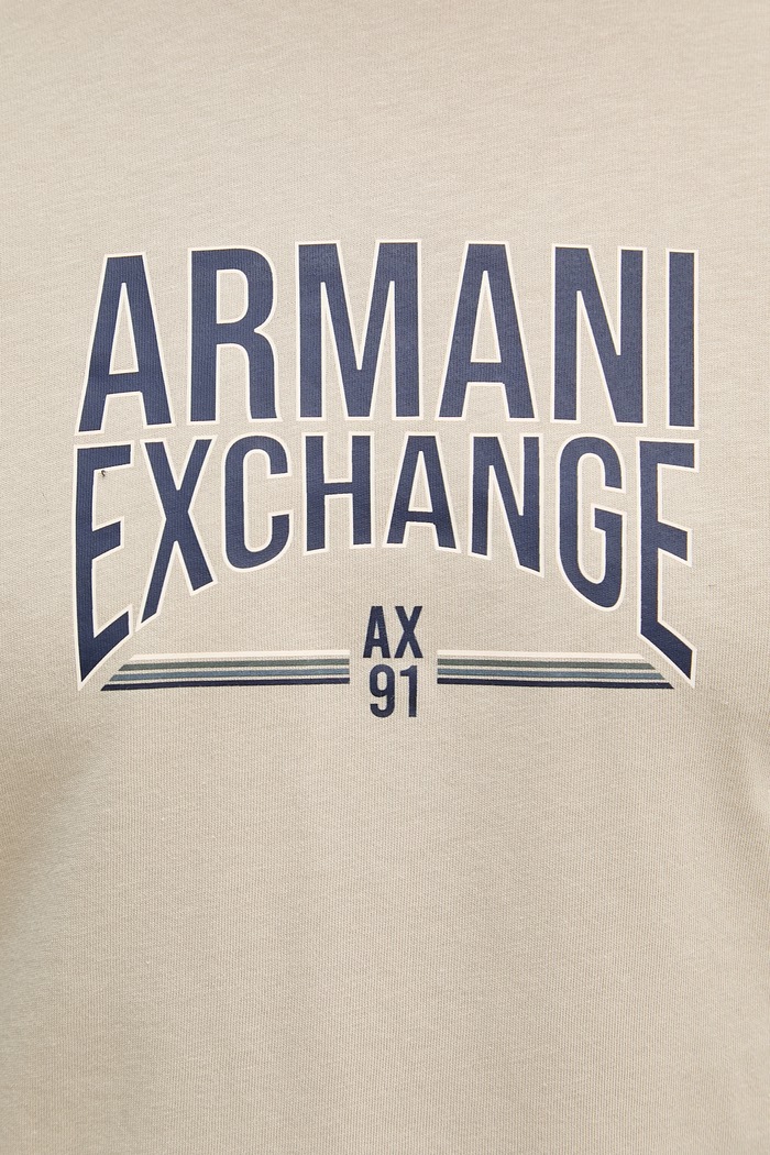 Armani Exchange tricou pentru bărbați, din bumbac XM002452.AF10334 bej