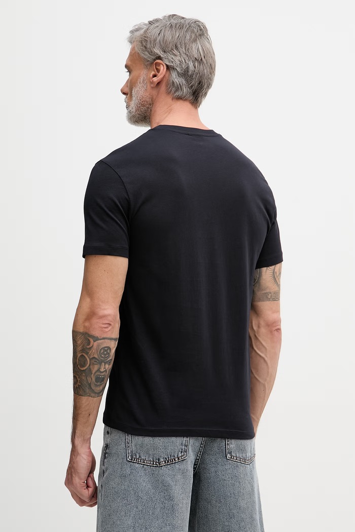Îmbrăcăminte Armani Exchange tricou pentru bărbați, din bumbac XM002452.AF10334 negru