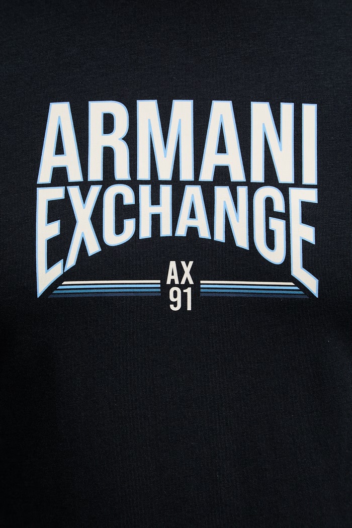 Armani Exchange tricou pentru bărbați, din bumbac XM002452.AF10334 negru