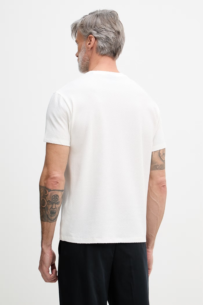 Îmbrăcăminte Armani Exchange tricou pentru bărbați, din bumbac XM002453.AF10337 alb