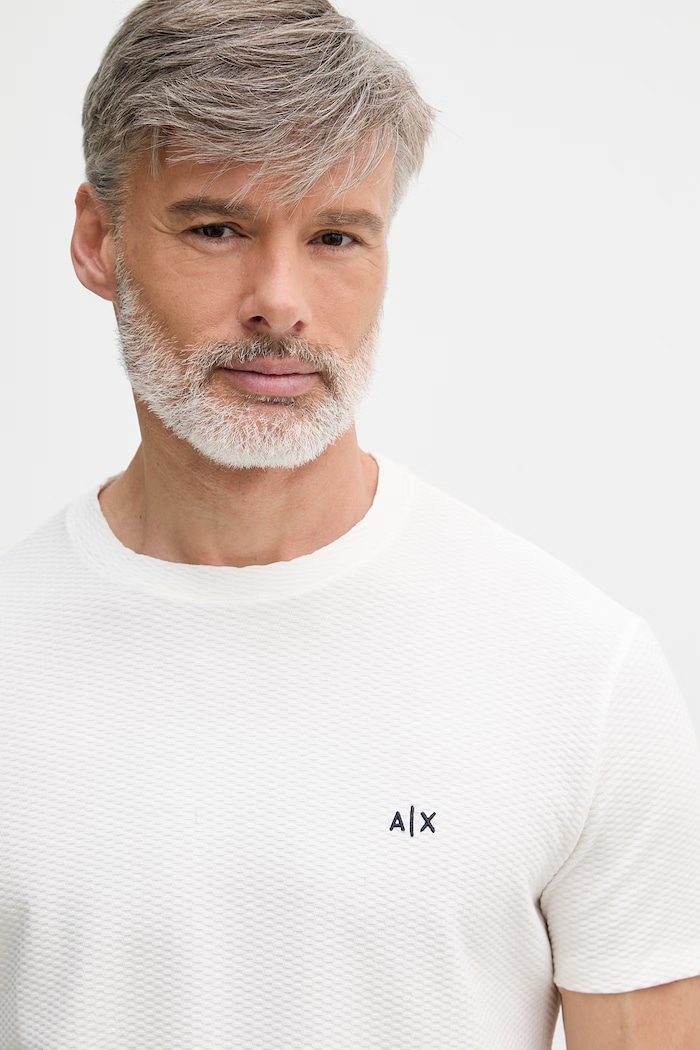 Armani Exchange tricou pentru bărbați, din bumbac alb XM002453.AF10337