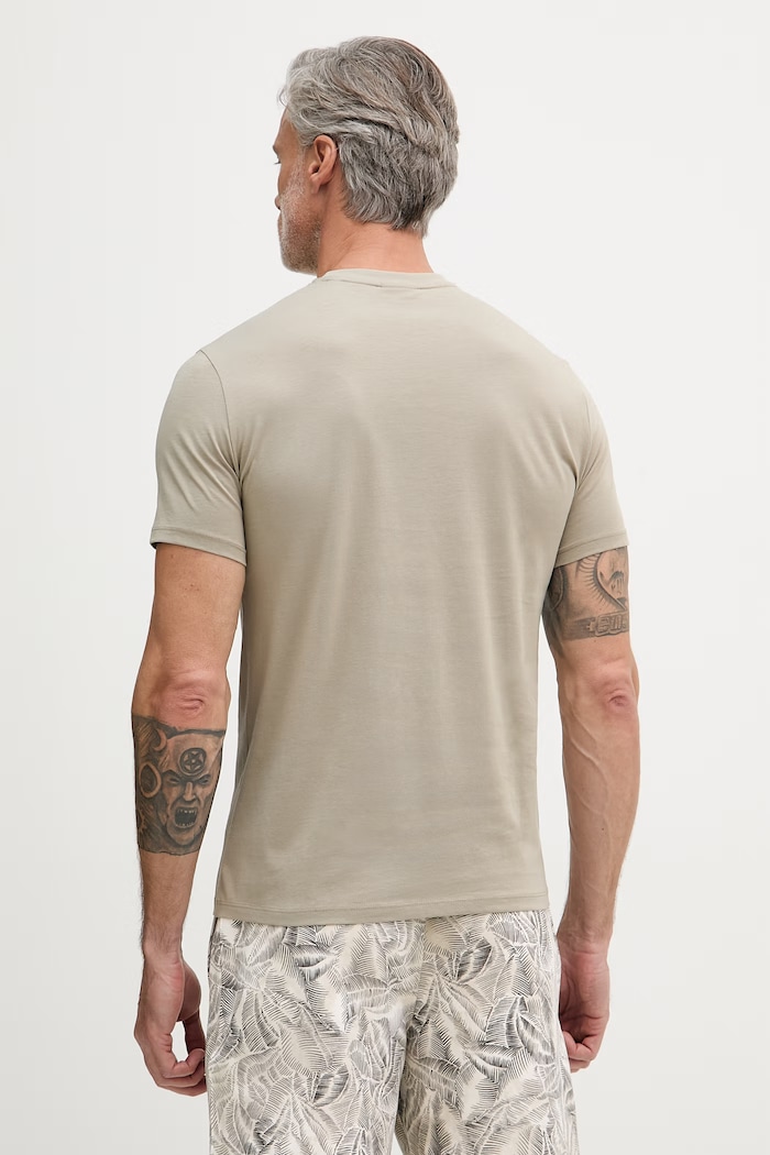 Îmbrăcăminte Armani Exchange tricou pentru bărbați, din bumbac XM002467.AF10356 bej