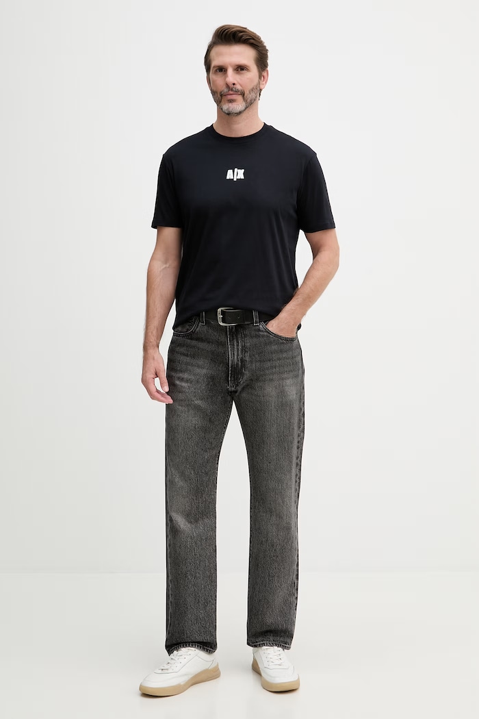 Armani Exchange tričko pánské bavlněné XM002509.AF10358 námořnická modř SS26