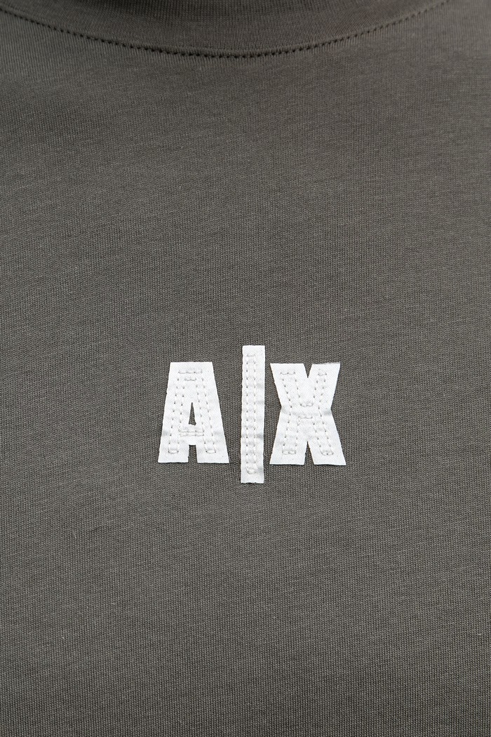 Pánske bavlnené tričko Armani Exchange XM002509.AF10358 zelená