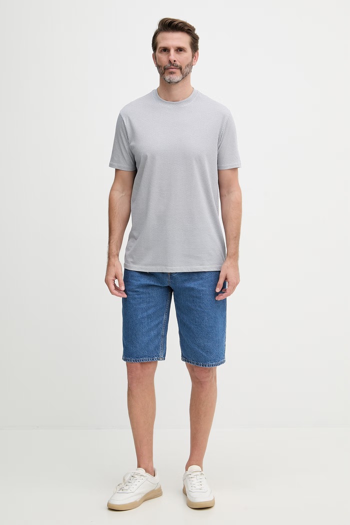 Armani Exchange kratka majica moška bombažna XM002511.AF10356 modra SS26