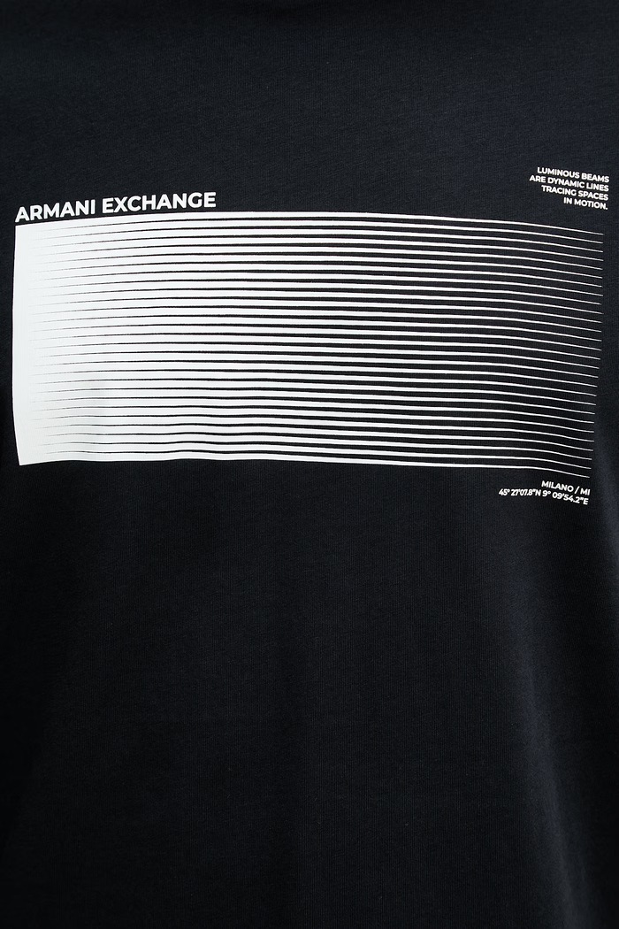 Armani Exchange tričko pánské bavlněné XM002520.AF10334 námořnická modř