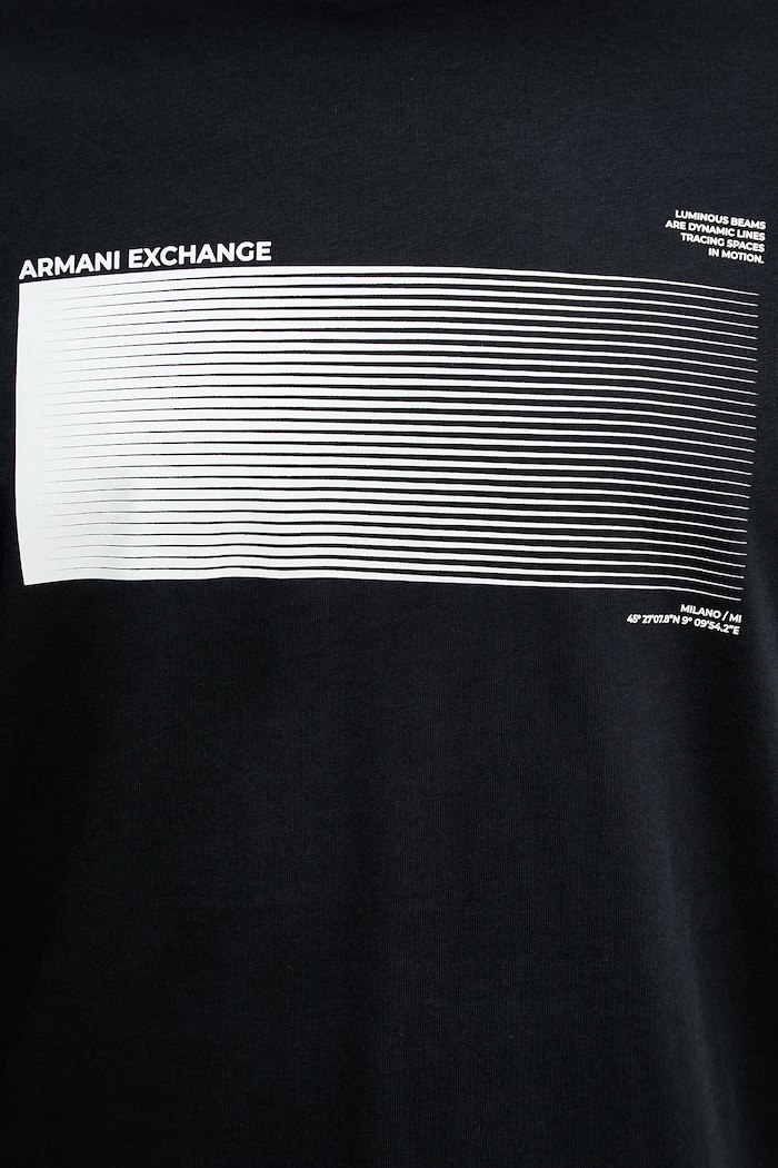 Armani Exchange tričko pánské bavlněné XM002520.AF10334 námořnická modř