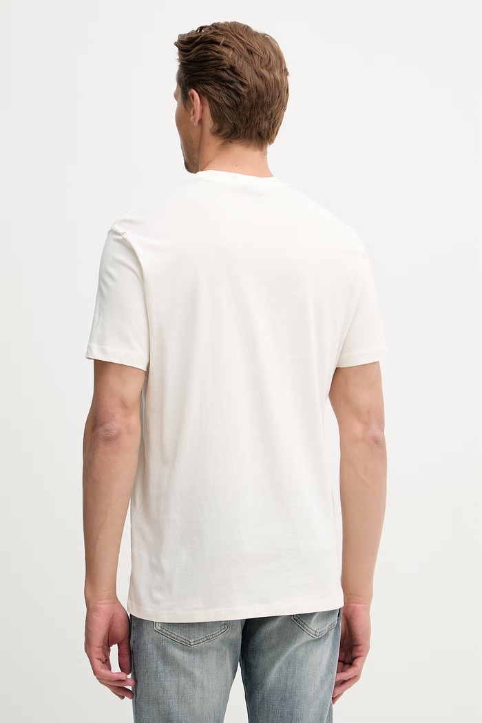 Îmbrăcăminte Armani Exchange tricou bărbătesc bumbac XM002776.AF10356 bej