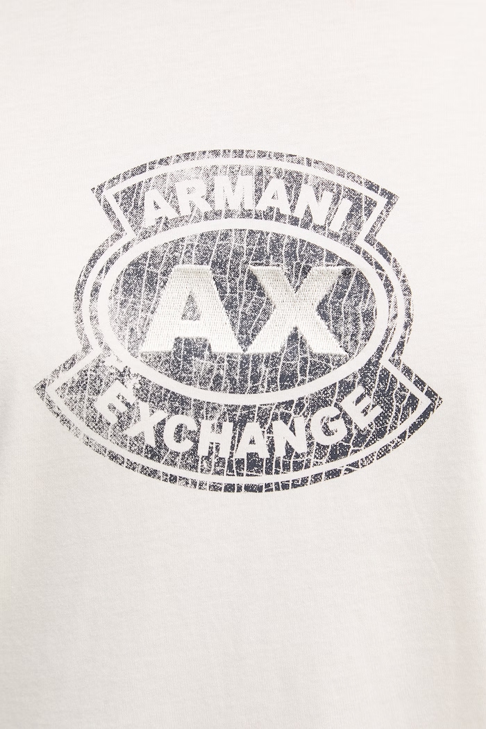 Armani Exchange tricou bărbătesc bumbac XM002776.AF10356 bej
