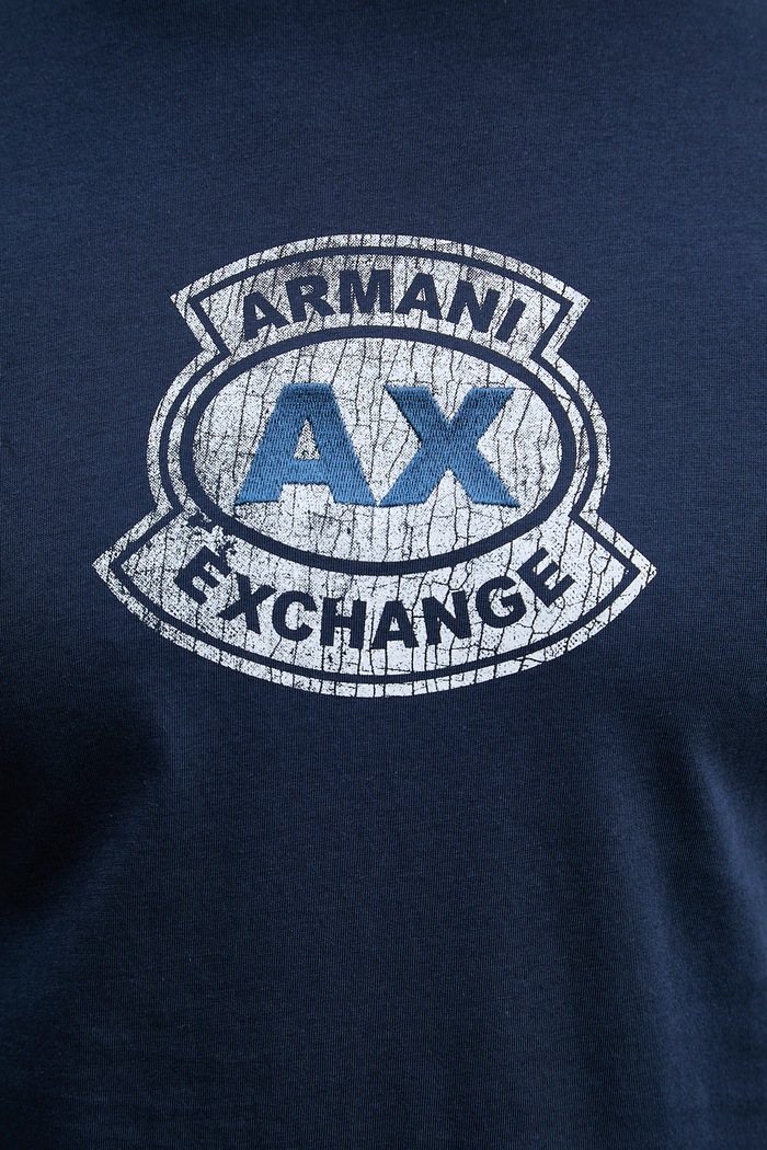 Armani Exchange tričko pánske bavlnené XM002776.AF10356 tmavomodrá
