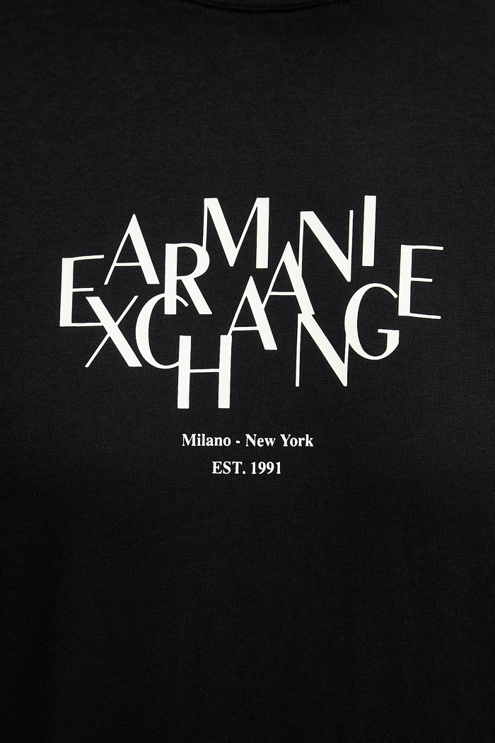 Armani Exchange tričko pánske bavlnené XM002782.AF10356 čierna