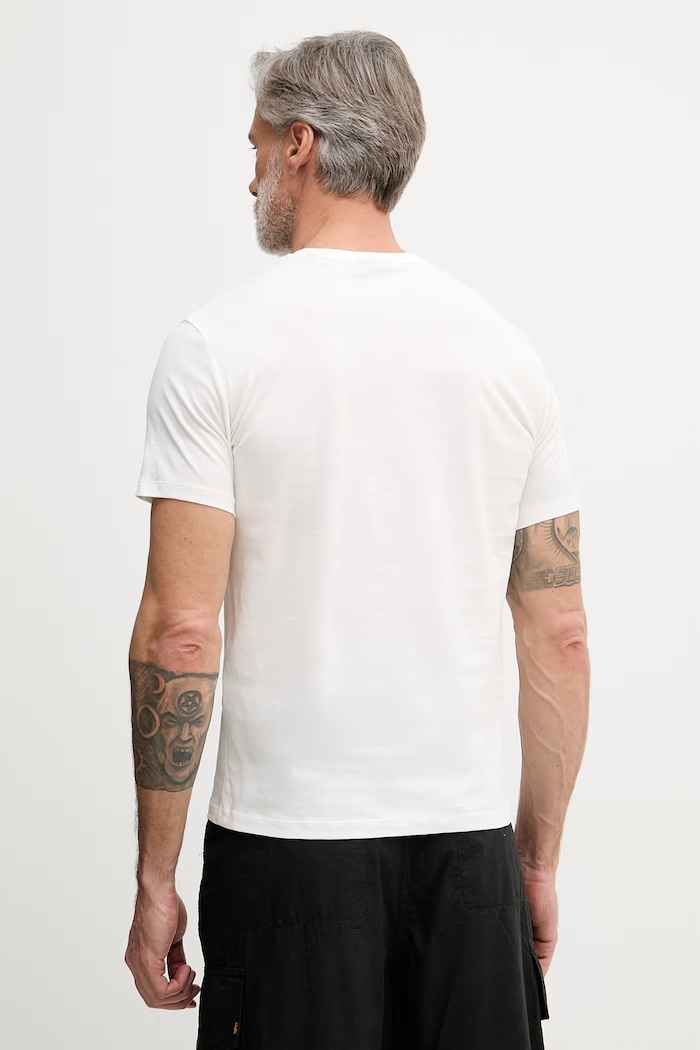 Îmbrăcăminte Armani Exchange tricou pentru bărbați, din bumbac XM002784.AF10356 alb