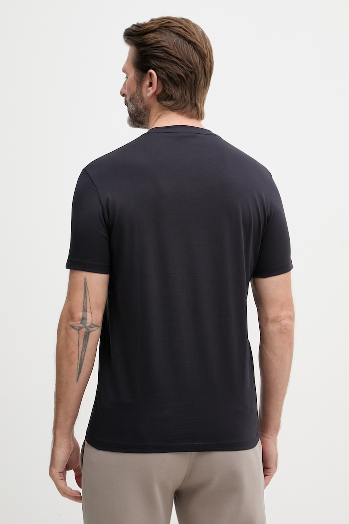 Armani Exchange тениска мъжка памучна XM002784.AF10356 тъмносин SS26