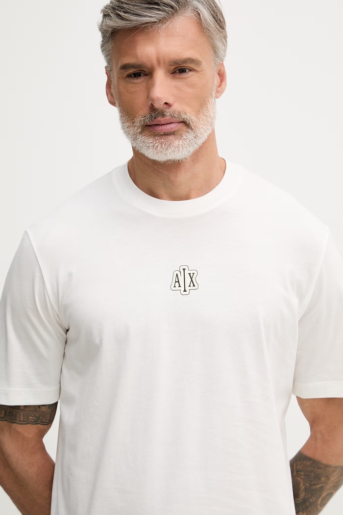 Armani Exchange tričko pánske bavlnené biela XM002787.AF10358