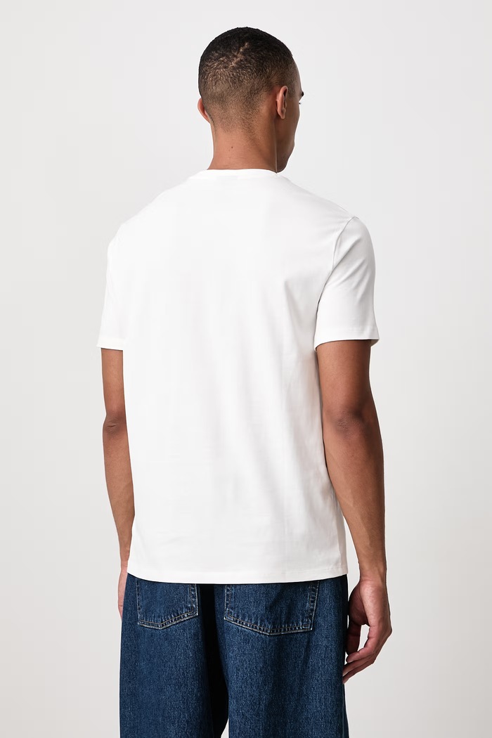 Odzież Armani Exchange T-shirt męski bawełniany XM002413.AF10361 beżowy