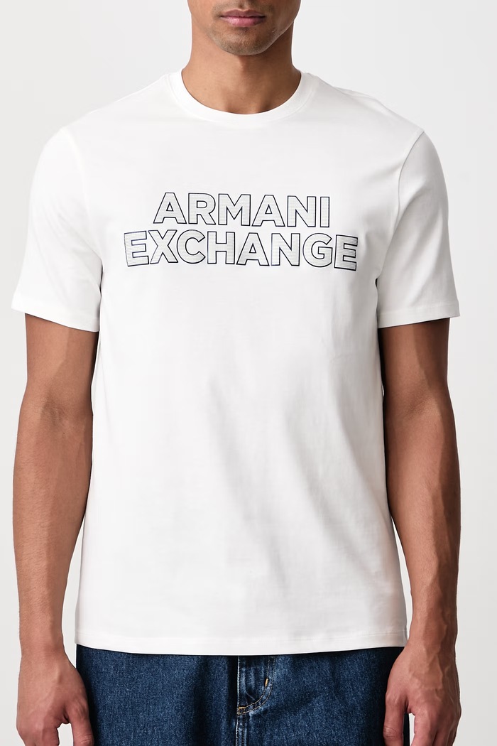 T-shirt męski bawełniany Armani Exchange XM002413.AF10361 beżowy