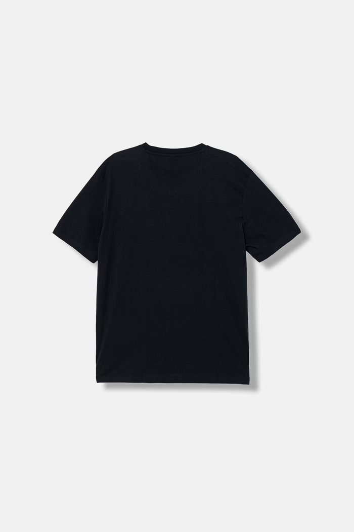 BOSS Orange T-shirt męski bawełniany 50561846 granatowy SS26