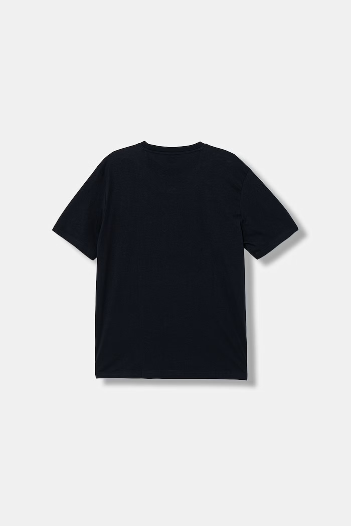 BOSS Orange T-shirt męski bawełniany 50561846 granatowy SS26