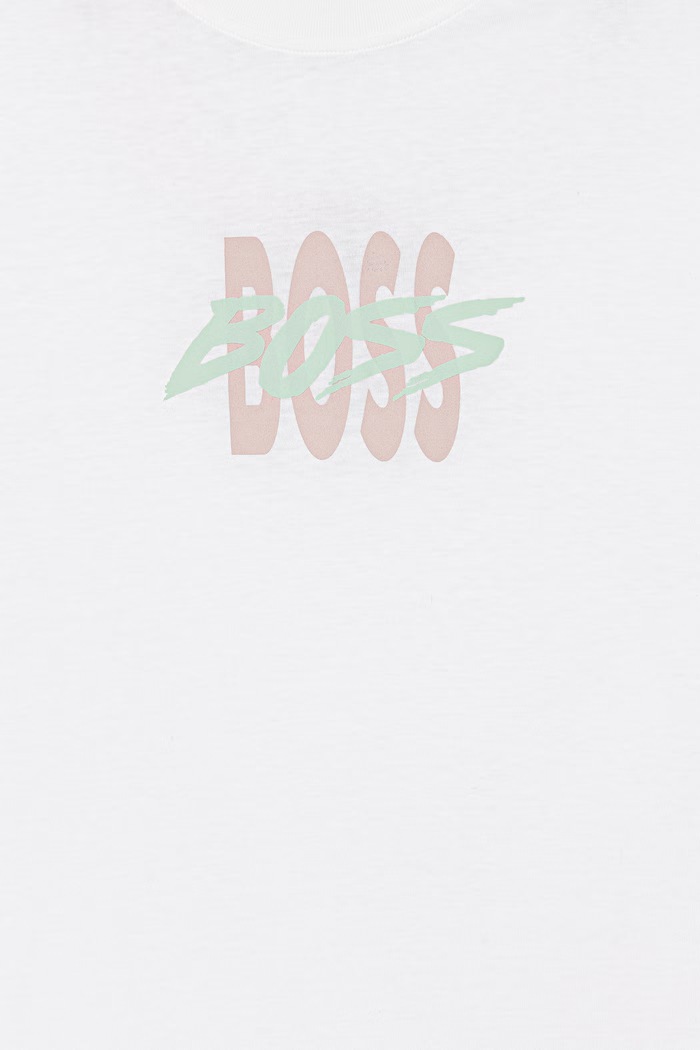 Одежда BOSS Orange футболка для мужчин из хлопка 50561850 белый