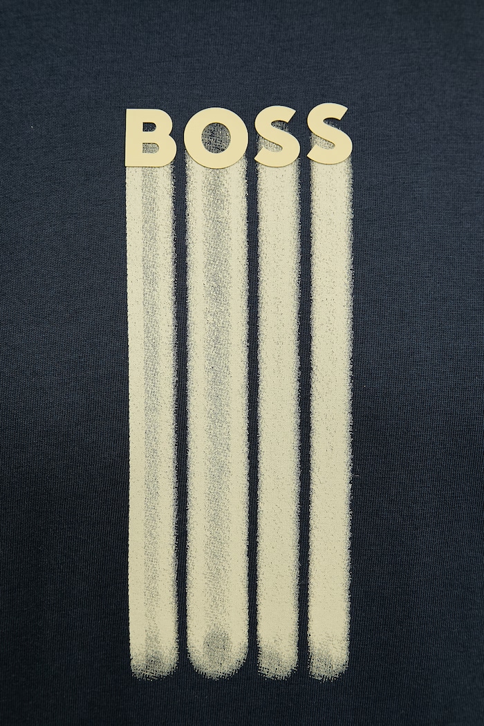 BOSS Orange тениска мъжка памучна 50561850 тъмносин