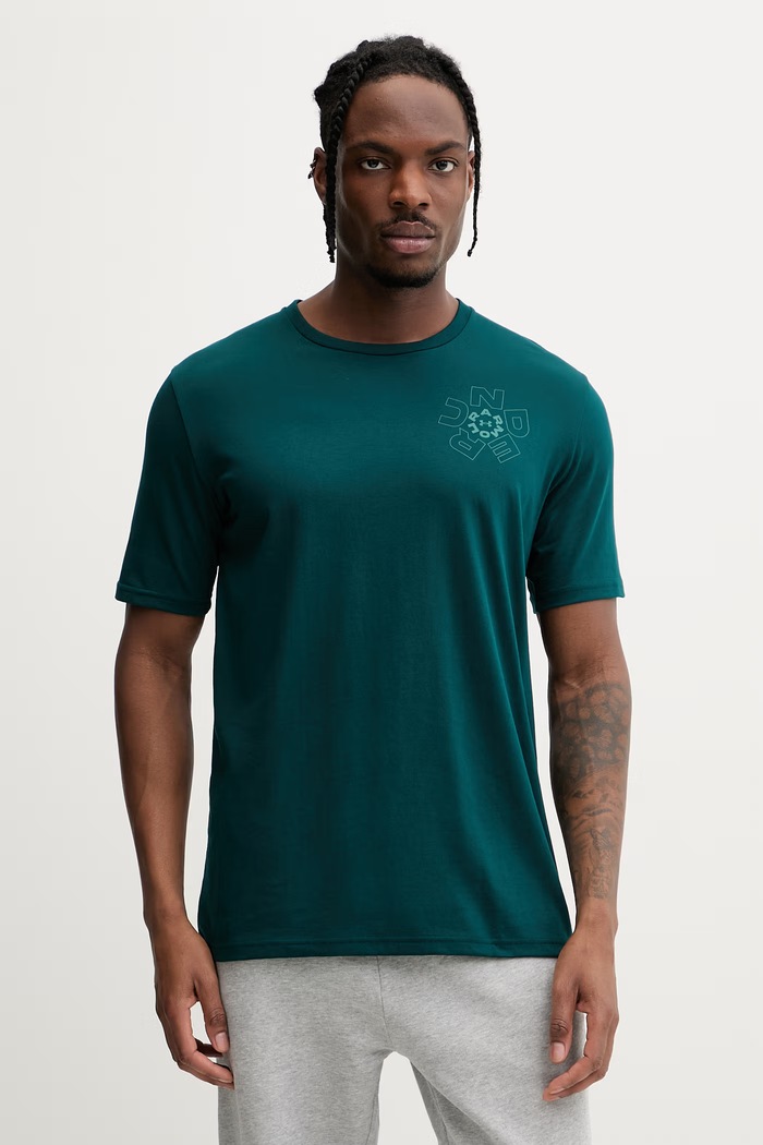 Îmbrăcăminte Under Armour tricou pentru bărbați, cu amestec de bumbac Radial 6009264 verde