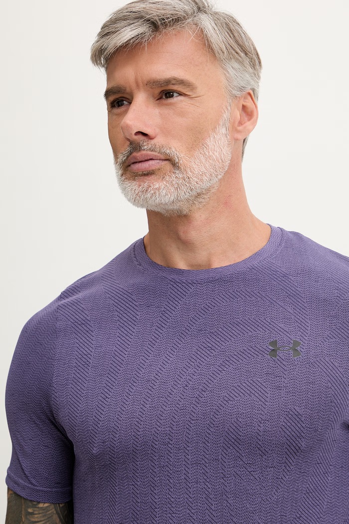 Under Armour тениска за трениране мъжка Vanish виолетов 6010603