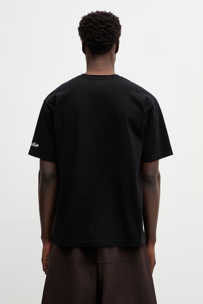 Ρούχα Βαμβακερό μπλουζάκι NEIGHBORHOOD TEE SS.2 252PCNH.ST02 μαύρο