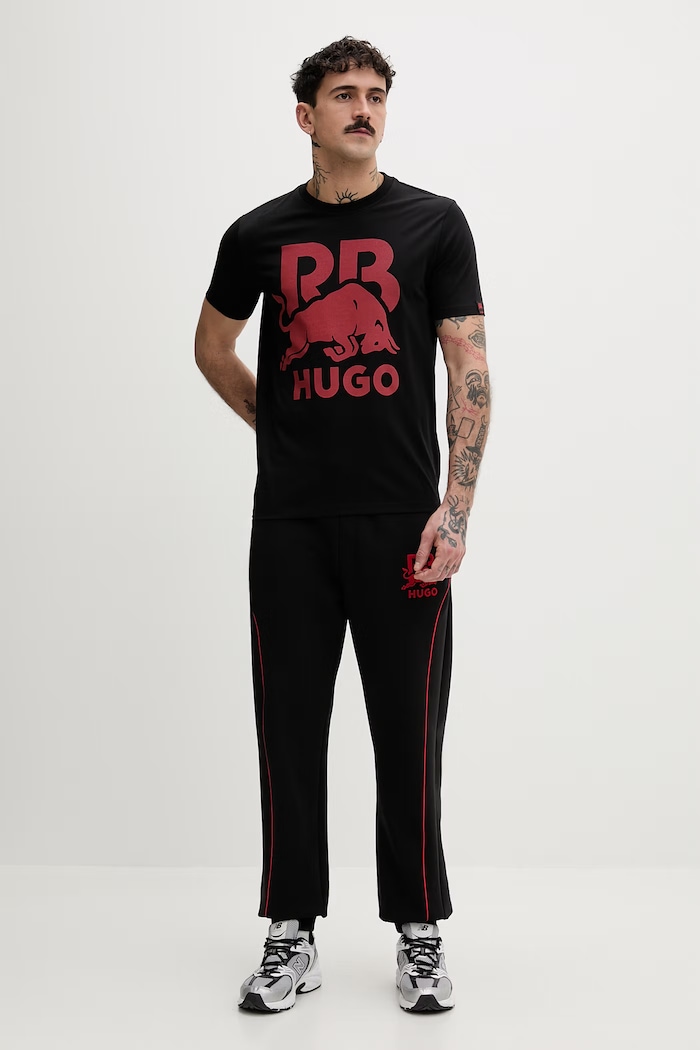 HUGO тениска мъжка памучна Dlix_RB 50559696 черен SS26