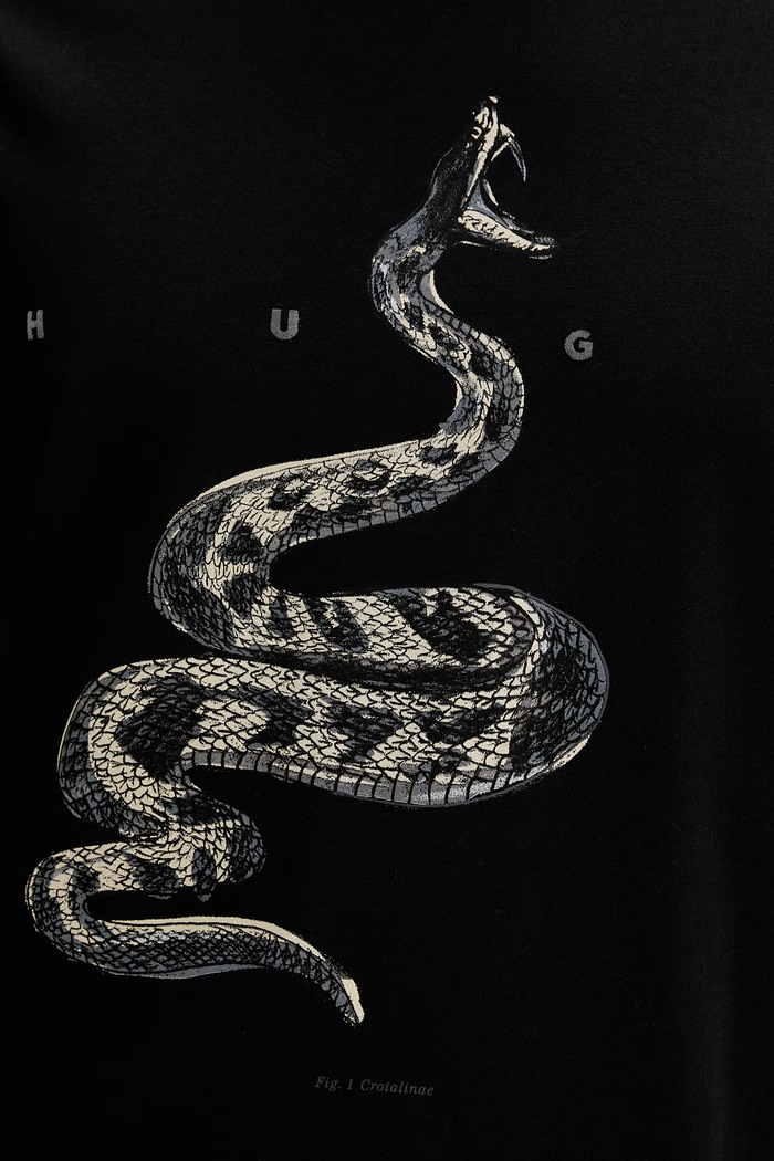 HUGO tricou din bumbac Discorb 50557672 negru