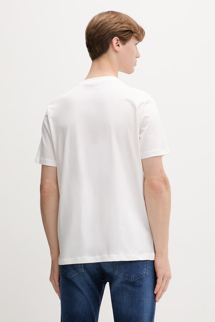 Îmbrăcăminte HUGO tricou pentru bărbați, din bumbac Duhorse 50557684 alb