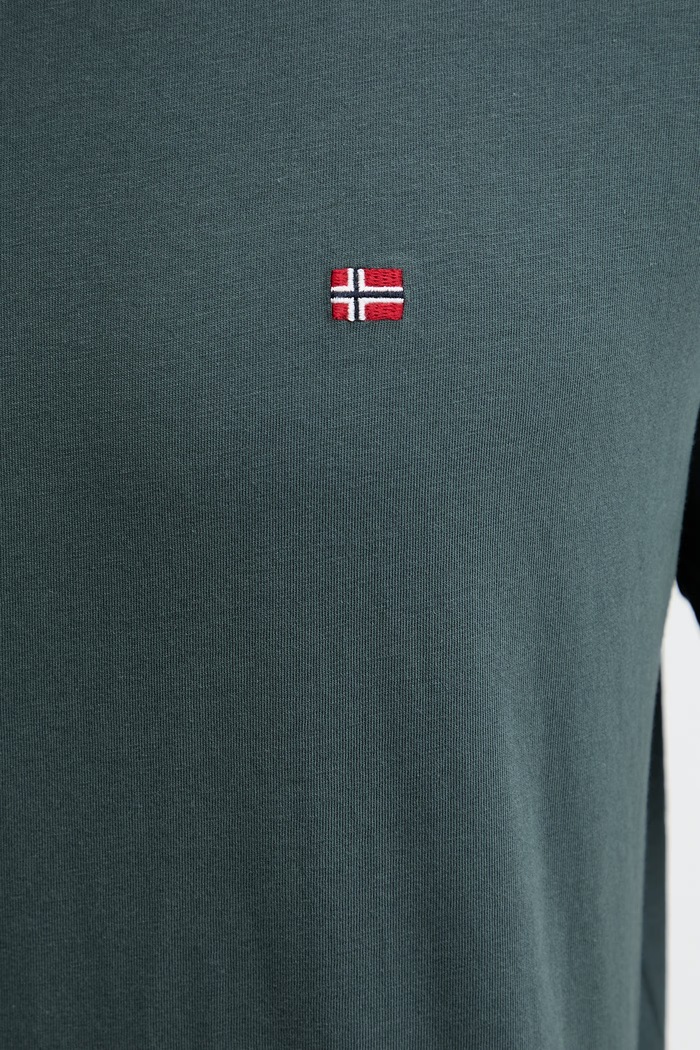 Napapijri tricou din bumbac Salis NP0A4H8DG1S1 verde