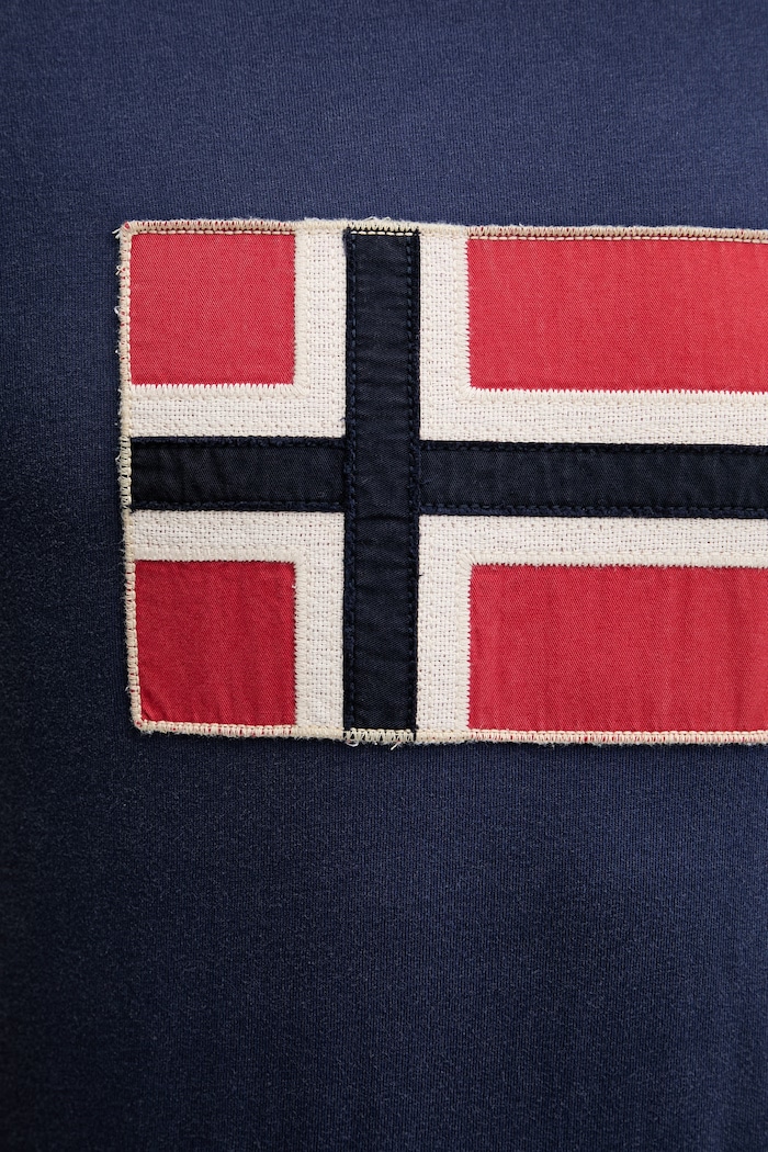 Napapijri t-shirt bawełniany REFLECT NP0A4ICLB2Q1 granatowy