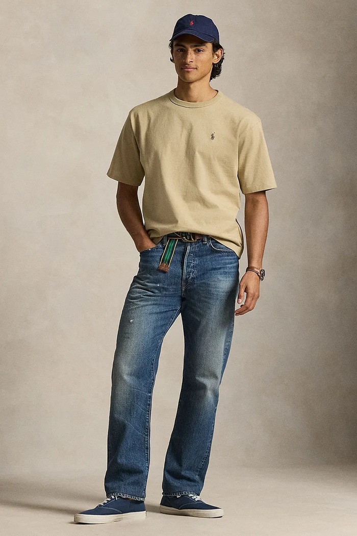 Ρούχα Βαμβακερό μπλουζάκι Polo Ralph Lauren JERSEY-KNT-T-SHIRT 710A12979002 πράσινο