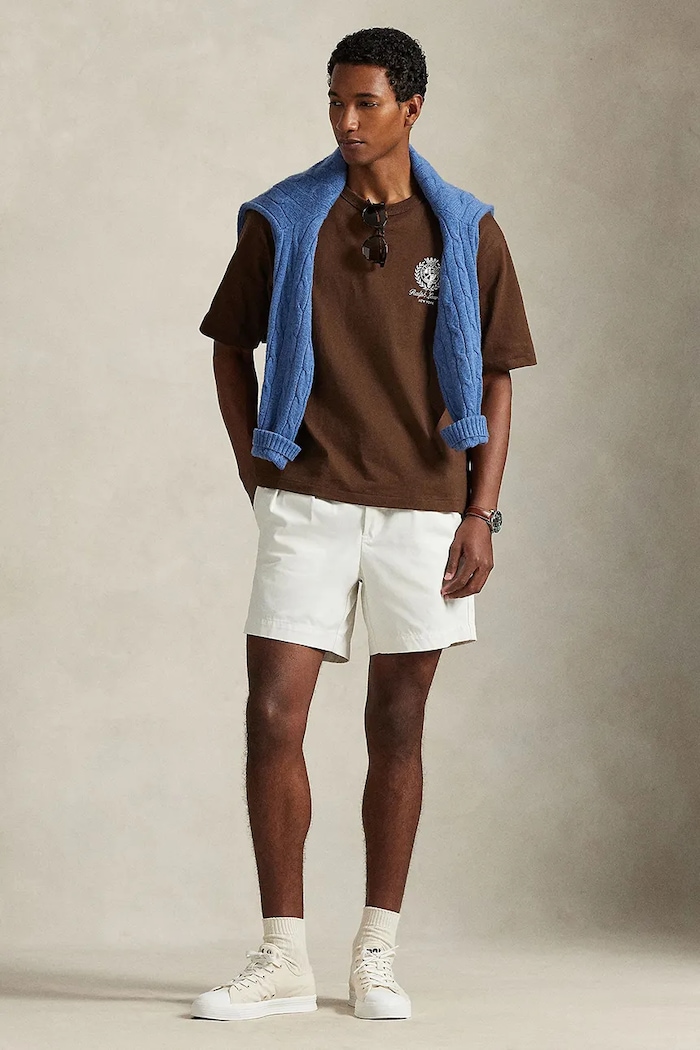 Ρούχα Βαμβακερό μπλουζάκι Polo Ralph Lauren JERSEY-KNT-T-SHIRT 710A13265004 καφέ
