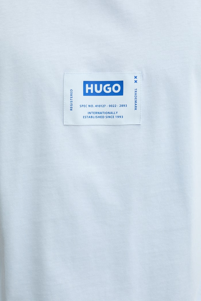 HUGO Blue top pentru bărbați, din bumbac Nurazak 50557812 albastru