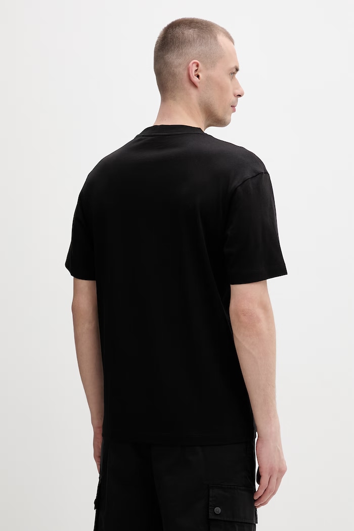 Îmbrăcăminte HUGO tricou pentru bărbați, din bumbac Dangen 50558415 negru