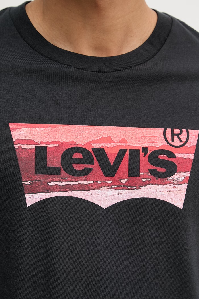 Levi's tricou pentru bărbați, din bumbac GRAPHIC CREWNECK 22491.2105 negru