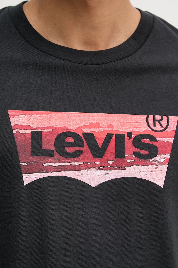 Levi's tricou pentru bărbați, din bumbac GRAPHIC CREWNECK 22491.2105 negru