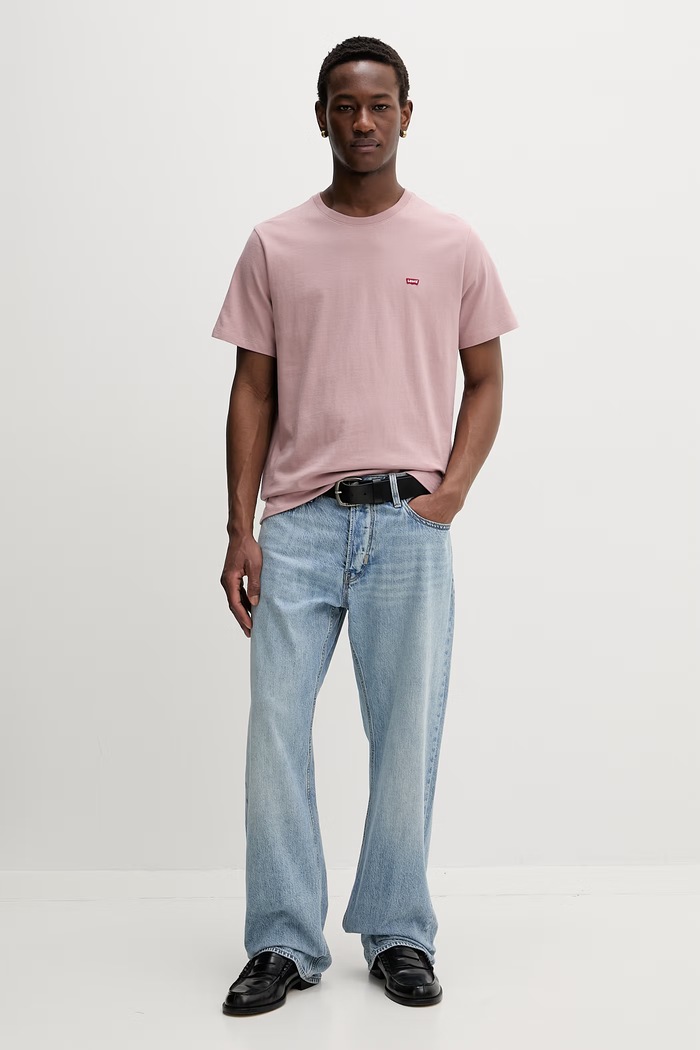 Levi's pánske bavlnené tričko SS ORIGINAL HM 56605.0307 ružová SS26