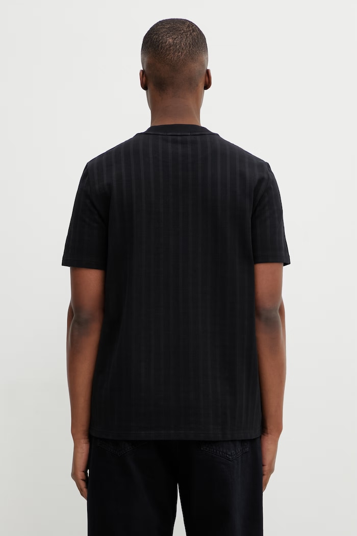 Oblačila Bombažna kratka majica Fred Perry M2392 črna