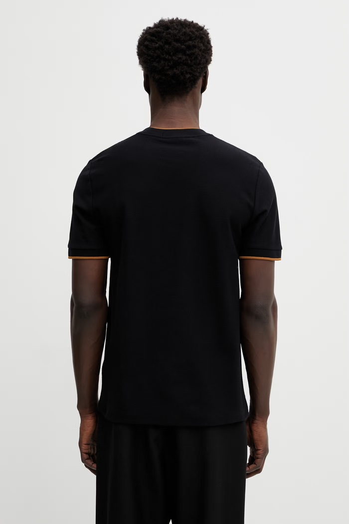 Oblačila Bombažna kratka majica Fred Perry M2395 črna