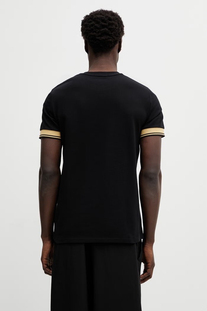 Oblečenie Fred Perry tričko bavlnené pánske M2396 čierna