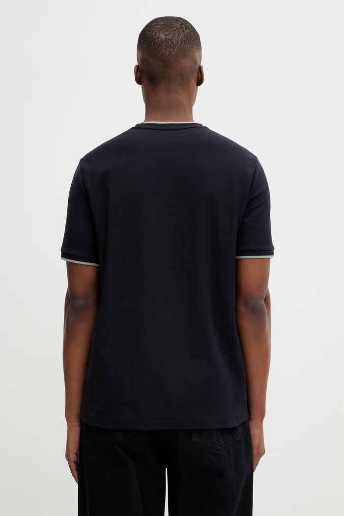 Oblačila Bombažna kratka majica Fred Perry M2397 mornarsko modra